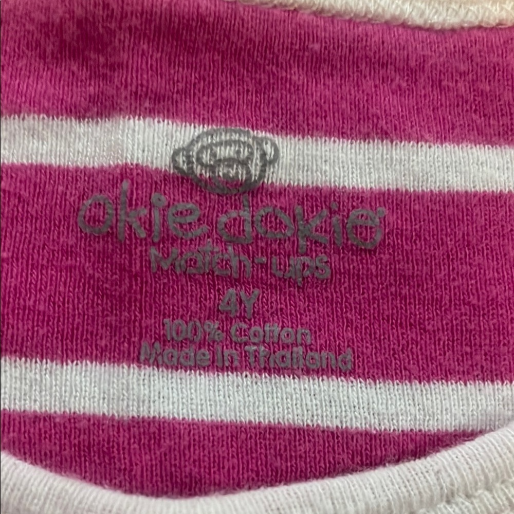 Okie Dokie Pink and White Striped Long Sleeve Tee - Picture 4 of 7